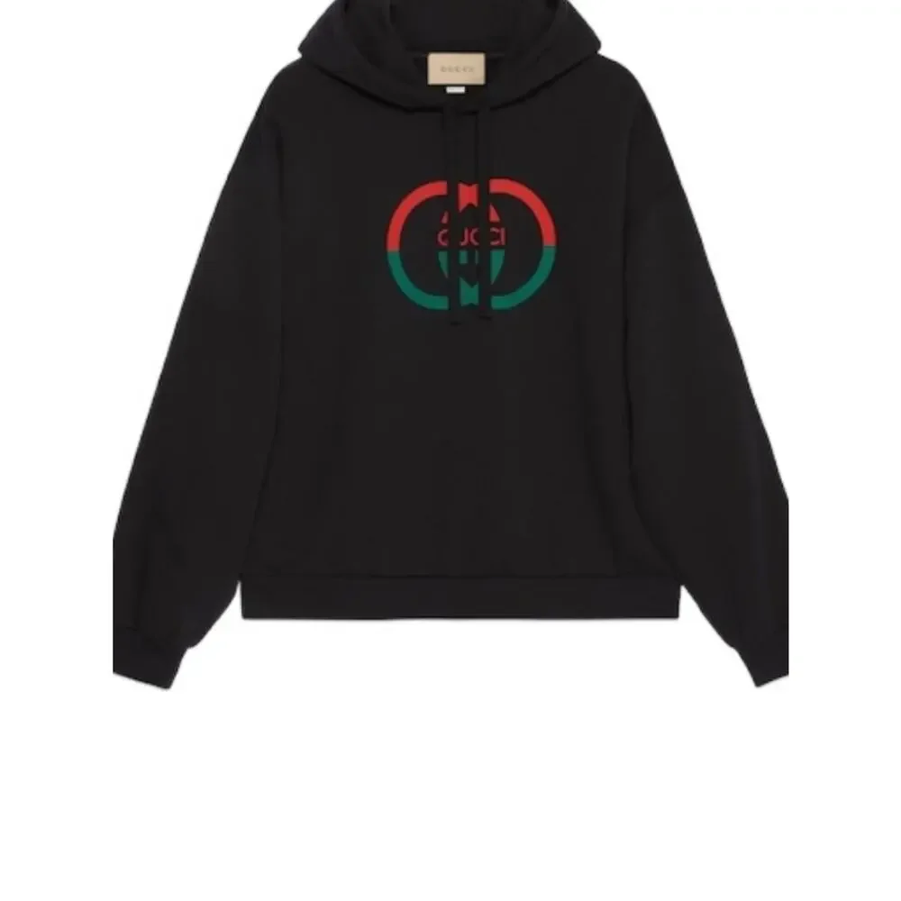Men's Gucci cotton interlocking G logo sweatshirt size large made in Italy